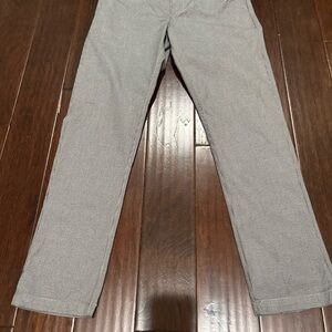 Original Penguin Men’s slim fit houndstooth plaid Black Chino NWT